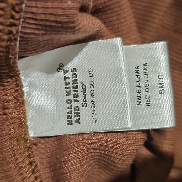 Hello Kitty Brown Apparel Ladies Size Med And Extra Long For Tall Ladies - Picture 5 of 8